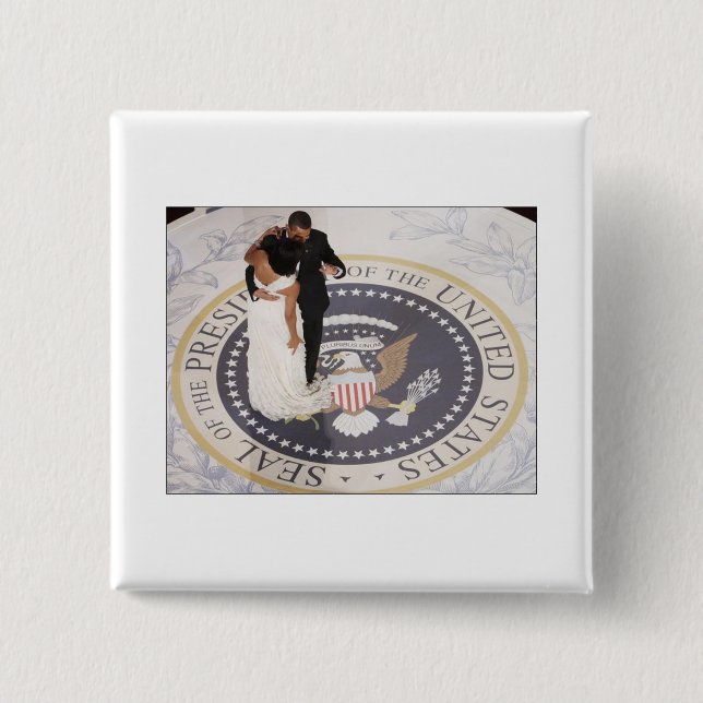 Michelle und Barack Obama Button (Vorderseite)