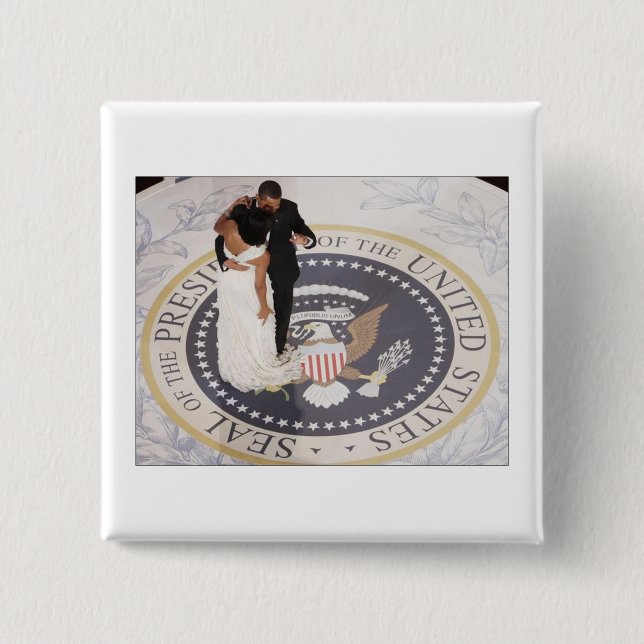 Michelle und Barack Obama Button (Vorderseite)