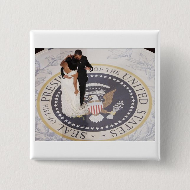 Michelle und Barack Obama Button (Vorderseite)