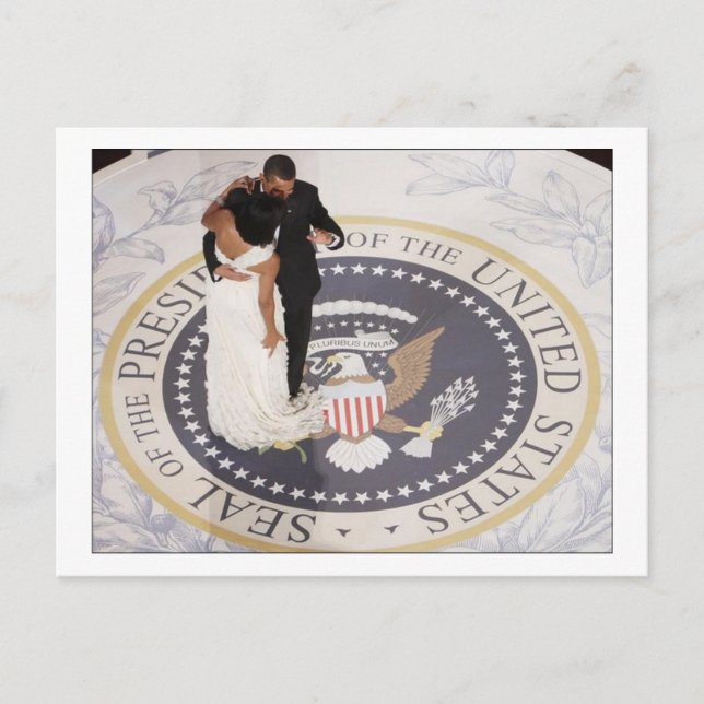 Michelle und Barack Obama Postkarte (Vorderseite)