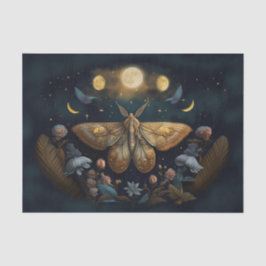 Michelle's Fluttering Moon, Goldene Moth Seidenpapier