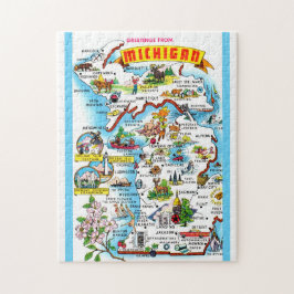 Michigan 11x14 Karte