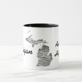Michigan - Amerikas Fünf-Tasse mit Birch Bark Tasse