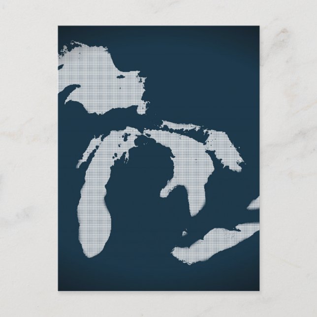Michigan and the Great Lakes Postkarte (Vorderseite)