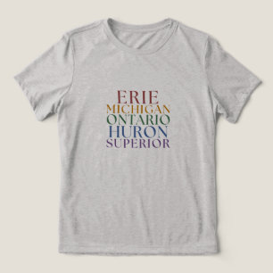Michigan-Angler-Themen-T-Shirt für Frauen Tri-Blend Shirt