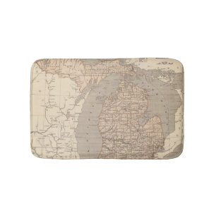 Michigan-Atlas-Karte Badematte