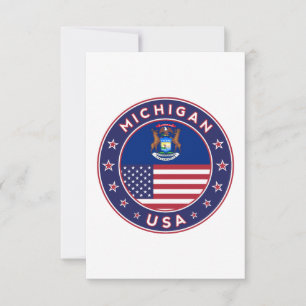 Michigan-Aufkleber, Telefongehäuse, Tasche, Uhr Karte
