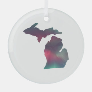 Michigan Aurora Weihnachten Ornament Aus Glas