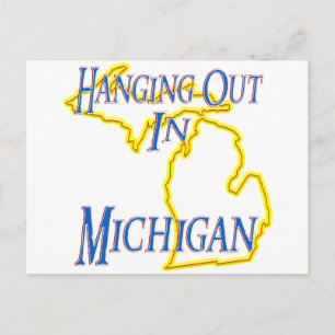 Michigan - Ausgehen Postkarte