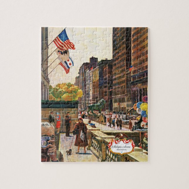 Michigan Avenue, Chicago von John Falter (Vertikal)
