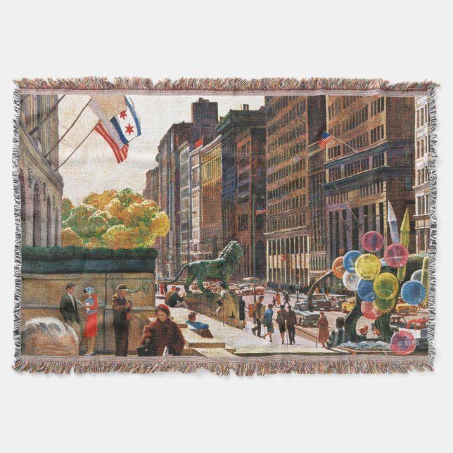 Michigan Avenue, Chicago von John Falter Decke (Vorderseite)