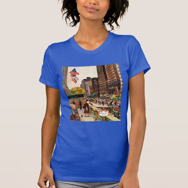 Michigan Avenue, Chicago von John Falter T-Shirt (Vorderseite)