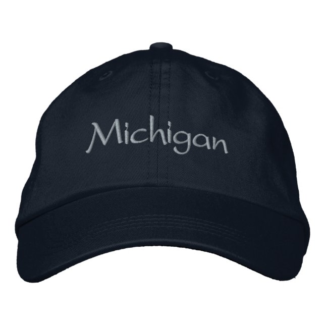 Michigan bestickter Baseballhut Bestickte Baseballkappe (Vorderseite)