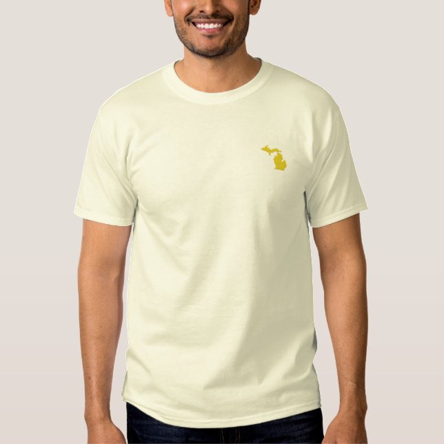 Michigan Besticktes T-Shirt (Vorderseite)