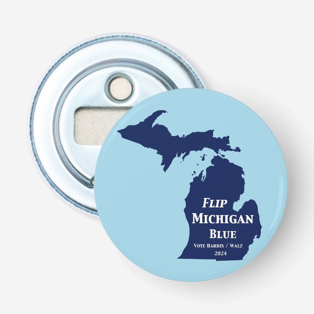 Michigan Blue im Jahr 2024 gedreht Flaschenöffner (Vorderseite)