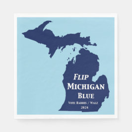 Michigan Blue im Jahr 2024 gedreht Serviette