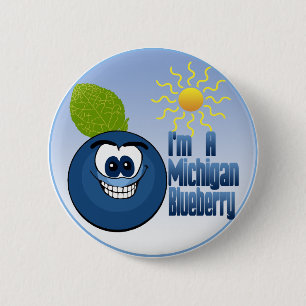 Michigan Blueberry Button