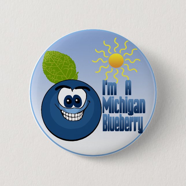 Michigan Blueberry Button (Vorderseite)