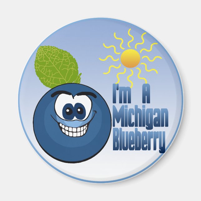 Michigan Blueberry Magnet (Vorne)