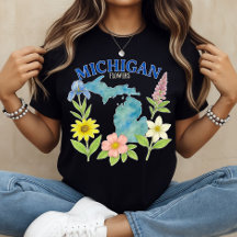 Michigan Blume T - Shirt Floral print