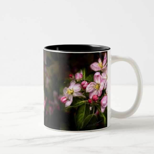 Michigan-Blüte Zweifarbige Tasse (Rechts)