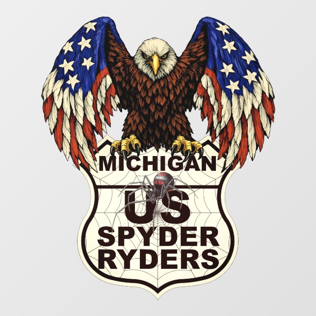 Michigan Chapter - Aufkleber Adler Logo (Blatt)