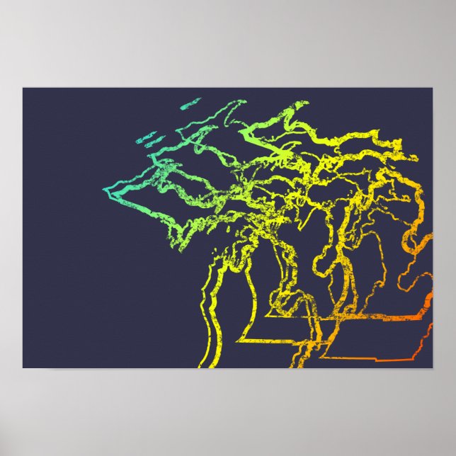 michigan chill blur poster (Vorne)