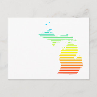 michigan chill fade postkarte