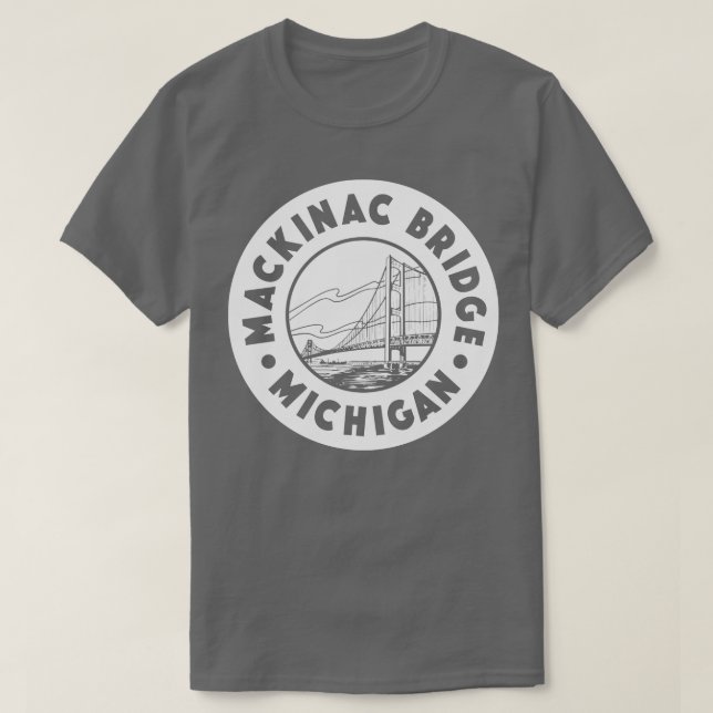 Michigan Circle White T-Shirt (Design vorne)