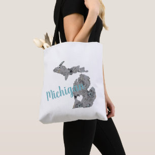 Michigan, der mitte-Staat mit Herz Tasche