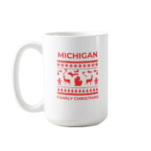 Michigan Family Christmas Tasse