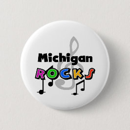 Michigan-Felsen Button