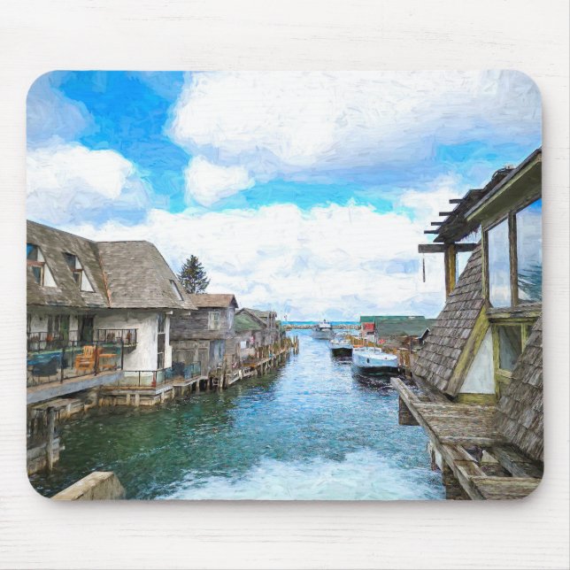 Michigan Fish Town Mainting Mouse Pad Mousepad (Vorne)