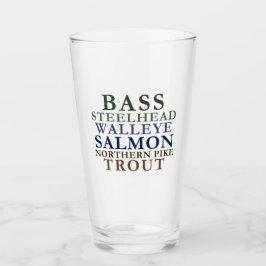 Michigan Fishing Glass Glas