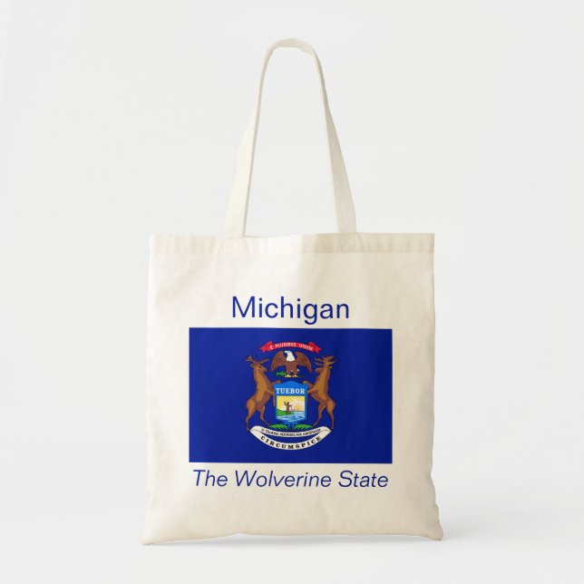 Michigan Flag Bag Tragetasche (Vorne)