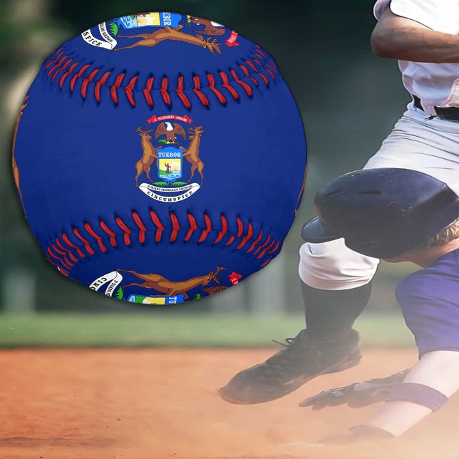 Michigan Flag, Michigan sports BL / Baseball Balls (Von Creator hochgeladen)