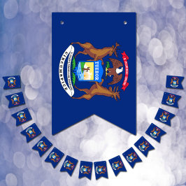 Michigan Flag Party, Banners / Hochzeiten Wimpelkette