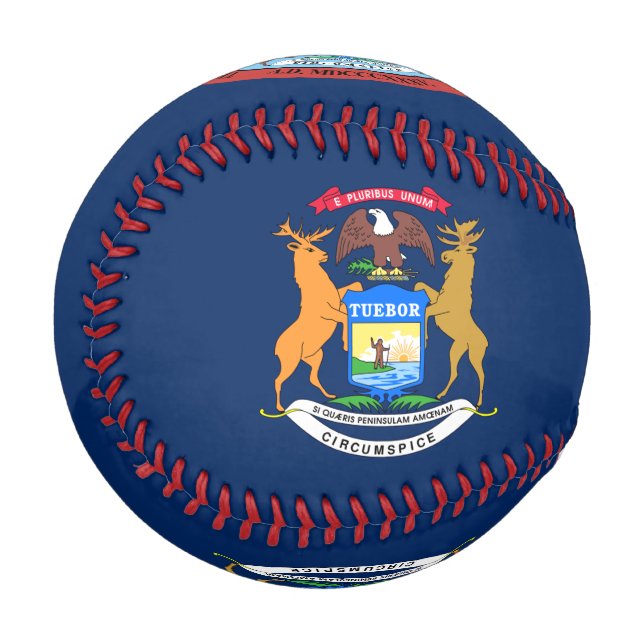 Michigan-Flagge Baseball (Vorderseite Links)
