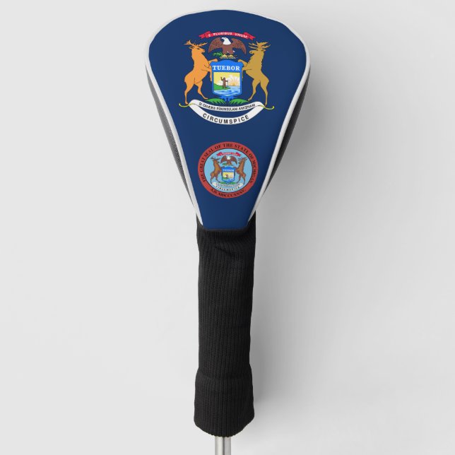 Michigan-Flagge Golf Headcover (Vorderseite)