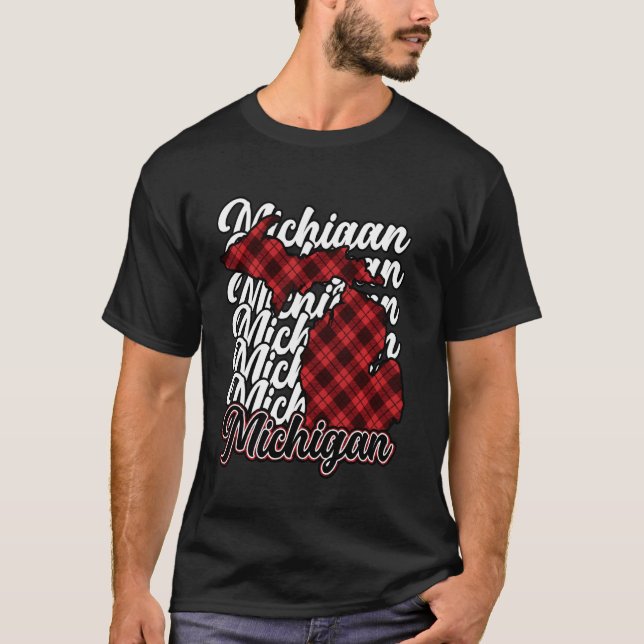 Michigan Flannel Michigan Mitten Staat Sweater Ho T-Shirt (Vorderseite)