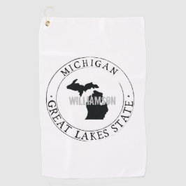 Michigan Golf Towel Staat Personalisiert Golfhandtuch