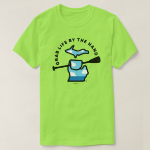 Michigan Grab Life by Hand™ Paddle Sky T - Shirt