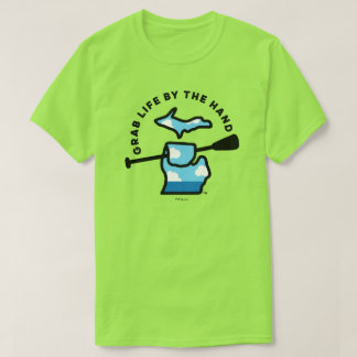 Michigan Grab Life by Hand™ Paddle Sky T - Shirt