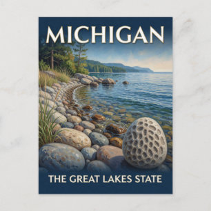 Michigan Great Lakes Küstenlinie 🌊 Postkarte