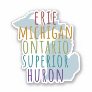 Michigan Great Lakes Pride Vinyl Aufkleber