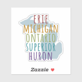 Michigan Great Lakes Pride Vinyl Sticker