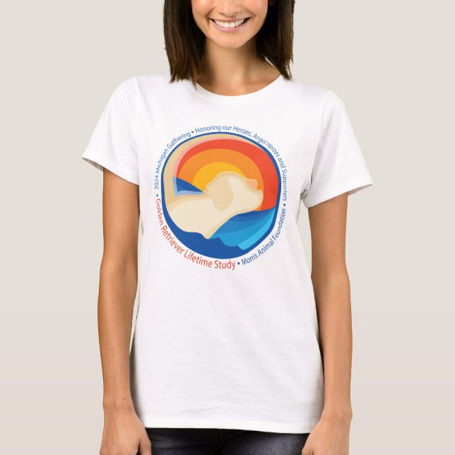 Michigan GRLS Ansammlung 2024 - Frauenweiße T-Shirt (Vorderseite)