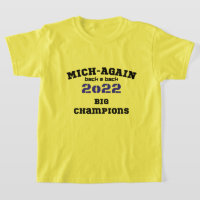 Michigan große Champions zurück 2 zurück 2022 Mari