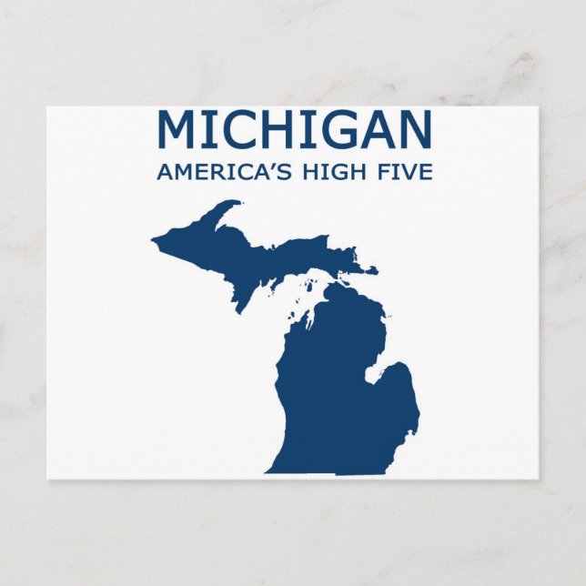 Michigan H5 Postkarte (Vorderseite)