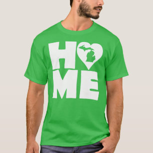 Michigan Home Heart State T-Shirt Shirts